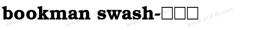 bookman swash字体转换